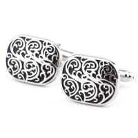 Cufflinks Brass platinum color plated stoving varnish & for man nickel lead & cadmium free Sold By Pair