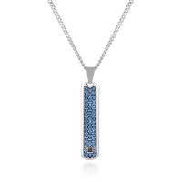 Stainless Steel Jewelry Necklace, 304 Stainless Steel, anoint, for woman & with rhinestone, original color, Length:Approx 20.07 Inch, Sold By PC