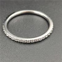 Zirkonia Edelstahl-Finger- Ring, 304 Edelstahl, Kreisring, verschiedene Größen vorhanden & Micro pave Zirkonia & für Frau, originale Farbe, verkauft von PC