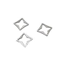 304 Stainless Steel Chain Tab, Square, DIY & machine polishing, original color, 10x10mm, Sold By PC