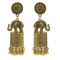 Zinc Alloy Drop Earrings vintage & fashion jewelry & for woman nickel lead & cadmium free Sold By Pair