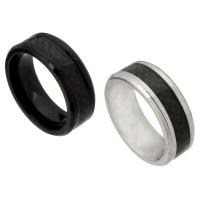 Edelstahl Ringe, 316 Edelstahl, rund, Modeschmuck & unisex, keine, 8mm, Bohrung:ca. 5mm, Größe:9, 10PCs/Menge, verkauft von Menge
