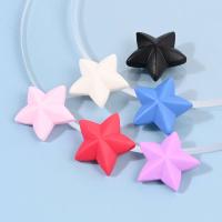 Mobile Phone DIY Decoration, Resin, Star, stoving varnish, more colors for choice, 19mm, Approx 100PCs/Bag, Sold By Bag