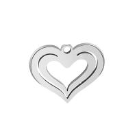 Stainless Steel Heart Pendants, 304 Stainless Steel, Vacuum Ion Plating, Unisex & hollow, more colors for choice, 20x16mm, Approx 10PCs/Bag, Sold By Bag