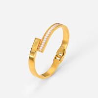 Zirkonia Edelstahl-Finger- Ring, 304 Edelstahl, 18K vergoldet, Modeschmuck & verschiedene Stile für Wahl & Micro pave Zirkonia & für Frau, goldfarben, verkauft von PC