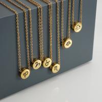 Edelstahl Schmuck Halskette, 304 Edelstahl, 18K vergoldet, Modeschmuck & verschiedene Muster für Wahl & für Frau, goldfarben, 3.70x10mm, Länge ca. 17.72 ZollInch, verkauft von PC