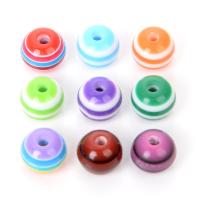 Perles de résine rayé, DIY & normes différentes pour le choix, plus de couleurs à choisir, Vendu par sac