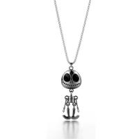 Titanium Steel Necklace, Alien, fashion jewelry & for man, plumbum black, 2.5mm, Sold Per Approx 27.56 Inch Strand