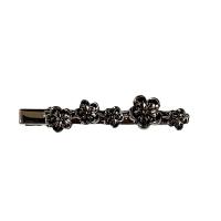 Alligator Hair Clip, Tibetan Style, Flower, plated, fashion jewelry & for woman, more colors for choice, nickel, lead & cadmium free, 61mm, Sold By PC
