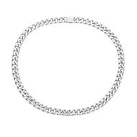 Stainless Steel Chain Necklace, 316L Stainless Steel, hand polished, Unisex & different size for choice, original color, Sold By PC