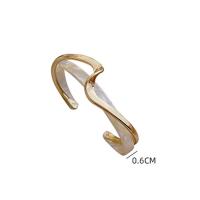 Brass Cuff Bangle with Acetate gold color plated fashion jewelry & for woman 6 60mm Sold By PC