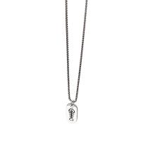 Brass Necklace, with 1.97inch extender chain, silver color plated, fashion jewelry & for woman, nickel, lead & cadmium free, Length:Approx 17.72 Inch, Sold By PC