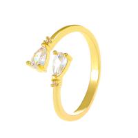 Cubic Zirconia Micro Pave Brass Ring, plated, fashion jewelry & different styles for choice & micro pave cubic zirconia & for woman, more colors for choice, 17mm, Sold By PC