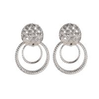Zinc Alloy Stud Earring plated fashion jewelry & for woman Sold By Pair