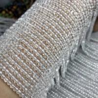 Natural Clear Quartz Beads polished DIY & faceted white Length 38 cm Sold By PC