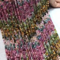 Turmalin Perle, poliert, DIY, gemischte Farben, 3.50mm, Länge 38 cm, verkauft von PC
