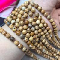Bild Jaspis Perlen, rund, poliert, DIY & verschiedene Größen vorhanden, Länge:38 cm, verkauft von PC