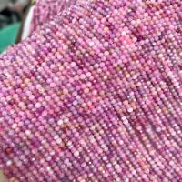 Ruby Beads, polished, Star Cut Faceted & DIY, pink, 2x2.80mm, Length:38 cm, Sold By PC