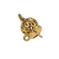 Brass Pendant Component real gold plated DIY nickel lead & cadmium free Approx Sold By Bag