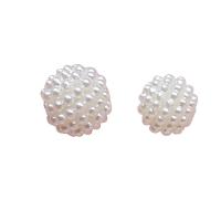 Resin Jewelry Beads Round DIY white Sold By PC