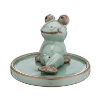 Traditional Ceramic Inserted Burner Incense Seat Porcelain Frog handmade for home and office & durable Sold By PC
