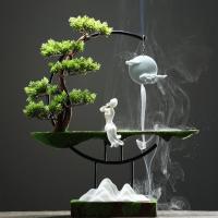Porslin Hängande rökelse brännare, handgjord, för hem och kontor & Hållbar & olika stilar för val, 400x130x480mm, Säljs av PC