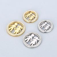 Stainless Steel Pendants 304 Stainless Steel Vacuum Ion Plating Unisex & with rhinestone Sold By PC