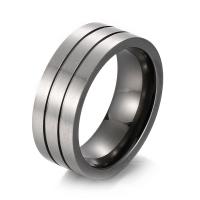 Rozsdamentes acél Finger Ring, 304 rozsdamentes acél, epoxy matrica, különböző méretű a választás & az ember, 8mm, Által értékesített PC
