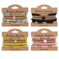 Wrap Bracelet, Tibetan Style, with Glass Beads & Lampwork & Acrylic, Adjustable & multilayer & for woman & with rhinestone, more colors for choice, nickel, lead & cadmium free, Length:Approx 6.69 Inch, Sold By PC