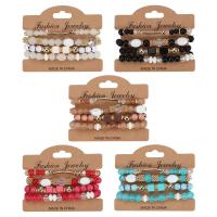 Wrap Bracelet, Tibetan Style, with Glass Beads & Rhinestone & Acrylic, Adjustable & multilayer & for woman, more colors for choice, nickel, lead & cadmium free, Length:Approx 6.69 Inch, Sold By PC