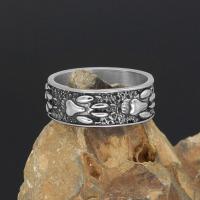 Stainless Steel Finger Ring, 304 Stainless Steel, Unisex & different size for choice & blacken, original color, Sold By PC