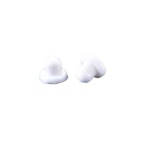Silicone Ear Nut Component Column anti-skidding & DIY white Sold By Bag
