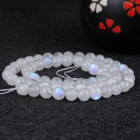Moonstone Beads, Blue Moonstone, Runde, du kan DIY & forskellig størrelse for valg, hvid, Solgt af Strand