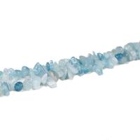 Perles bijoux en pierres gemmes, aigue-marine, DIY, bleu ciel, 5x8mm, Environ 140PC/brin, Vendu par Environ 40 cm brin