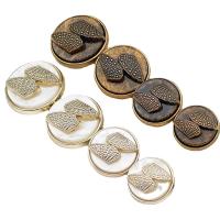 Zinek Shank Button, s Pryskyřice, Kolo, á, DIY & různé velikosti pro výběr, více barev na výběr, Prodáno By PC