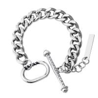 Bracelet d'acier titane, normes différentes pour le choix & pour femme & avec strass, couleur originale, Vendu par PC