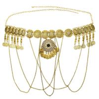 Tibetan Style Waist Chain, plated, for woman, more colors for choice, Length:Approx 38.6 Inch, Sold By PC