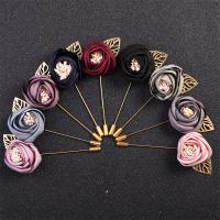 Zinc Alloy Brooches with Cloth gold color plated Unisex nickel lead & cadmium free 80mm Sold By PC