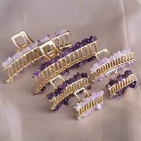 Hair Claw Clips Zinc Alloy with Natural Stone handmade  & for woman nickel lead & cadmium free Sold By PC