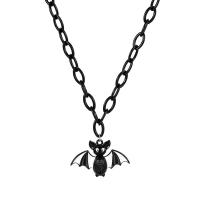 Zinc Alloy Jewelry Necklace Bat gun black plated fashion jewelry & Unisex & enamel 51.5+5.5CMu Length 51.5 cm Sold By PC