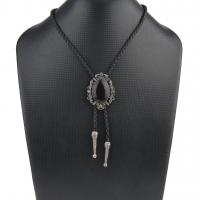 Sweater Chain Necklace Zinc Alloy with Nylon Cord plated fashion jewelry & for man 4.3cmu Length 39.4 Inch Sold By PC