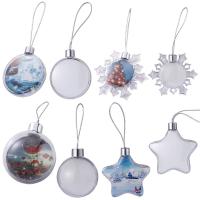 Plastic Christmas Hanging Ornaments, Christmas Design & different styles for choice, more colors for choice, Sold By PC