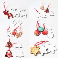madera Ornamentos colgantes de Navidad, Diseño de Navidad & diferentes estilos para la opción, más colores para la opción, Vendido por UD