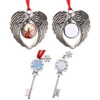 Tibetan Style Christmas Hanging Ornaments, silver color plated, Christmas Design & different styles for choice, more colors for choice, nickel, lead & cadmium free, Sold By PC
