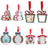 Zinklegierung Weihnachten hängenDe Ornamente, silberfarben plattiert, Weihnachts-Design & verschiedene Stile für Wahl, keine, frei von Nickel, Blei & Kadmium, verkauft von PC