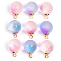 Fashion Lampwork Pendants, Round, DIY, more colors for choice, 12mm, Approx 50PCs/Bag, Sold By Bag