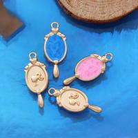 Tibetan Style Enamel Pendants, Girl, gold color plated, DIY, more colors for choice, nickel, lead & cadmium free, 24.50x10mm, Approx 100PCs/Bag, Sold By Bag