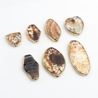 Bijoux Pendentifs en pierres gemmes, Pierre naturelle, avec laiton, Placage de couleur d'or, DIY & styles différents pour le choix, plus de couleurs à choisir, Vendu par PC