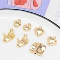 Brass Jewelry Pendants, gold color plated, DIY & different styles for choice, golden, nickel, lead & cadmium free, Sold By PC