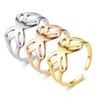 Titantium Steel δάχτυλο του δακτυλίου, Titanium Steel, γυαλισμένο, κοσμήματα μόδας & για τη γυναίκα, περισσότερα χρώματα για την επιλογή, 1.1mm, Sold Με PC